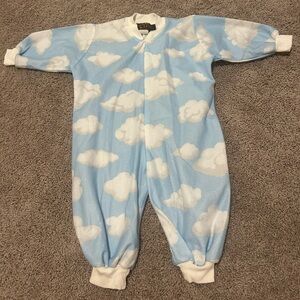 Vintage Nick & Nora Kids “Cloud Nine” Print Footless Pajamas